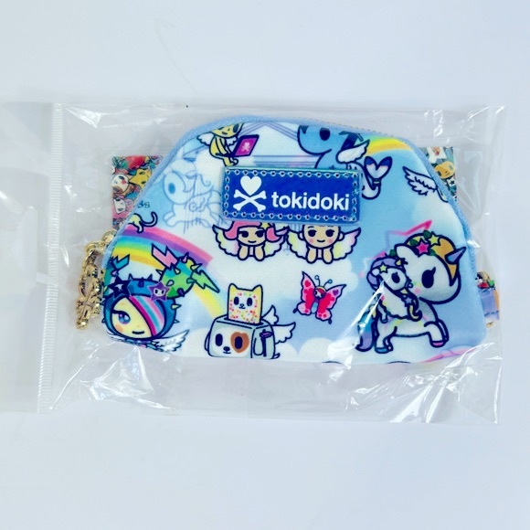 Tokidoki Half Moon Shaped Zip Coin Purse Multicolored NWT - Picture 6 of 8